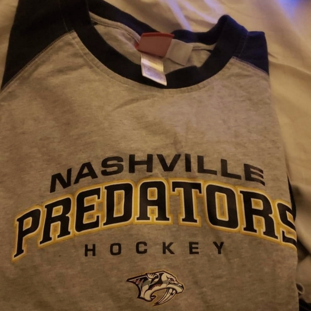 Nashville Predators 3/4 Sleeve 2XL Reebok Shirt